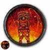 Tiki Hot Lava Wood Barrel Top Sign/Clock -Endurance Sales TikiHotLavaWoodBarrelTopSignClock