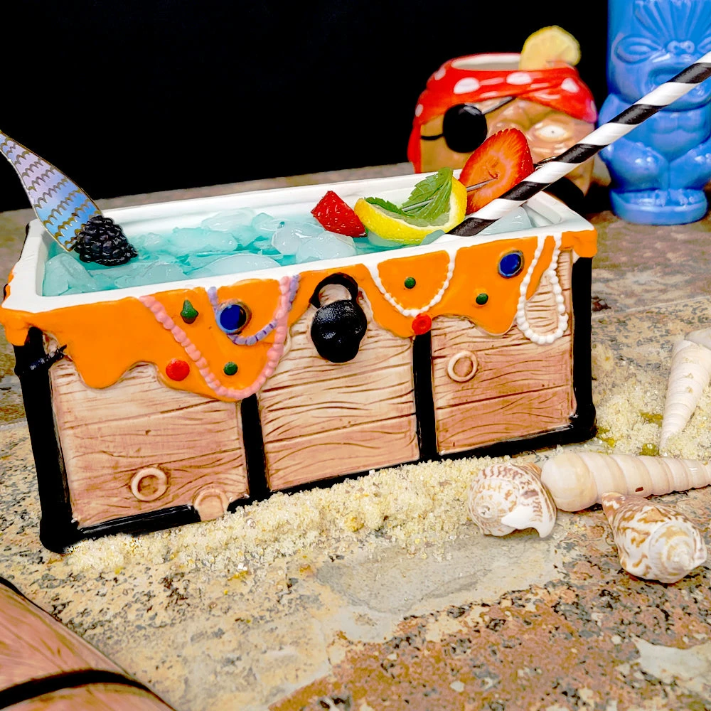 BarConic Tiki Drinkware - Treasure Chest - 26 Ounce 5 BarConic Tiki Drinkware - Treasure Chest - 26 Ounce - Image 3