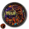 Vintage Hula Bar Wood Barrel Top Sign/Clock -Endurance Sales VintageHulaBarWoodBarrelTopSignClock