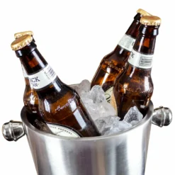 BarConic® Stainless Steel Double Wall Wine Bucket - 4.5Qt -Endurance Sales WB DWALL scene3copy