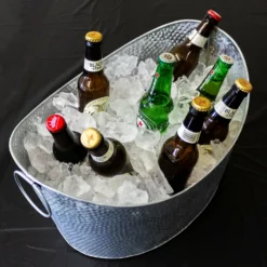 BarConic® Galvanized Beverage Tub - Oval -Endurance Sales WB OVALTUB scene2copy