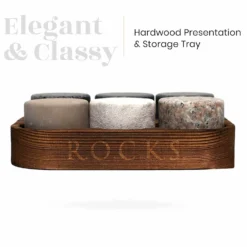 ROCKS Granite Whiskey Stones Gift Set -Endurance Sales WHSKY STONES SET 3