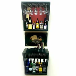 WalBAR™ 3 Piece - CUSTOMIZABLE - 24 Inch - Poker Design -Endurance Sales WallBar Black QuickShots 2