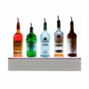 Barconic® Floating LED Liquor Bottle Display Shelf - 1 Tier (Step) - White - Multi-Colored Lights - Several Lengths -Endurance Sales White LED floating listing WHITEBG 3