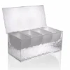 BarConic® 4-Pint Acrylic Condiment Holder With Ice Compartment -Endurance Sales acrylic condiment holder 4 pint open lid