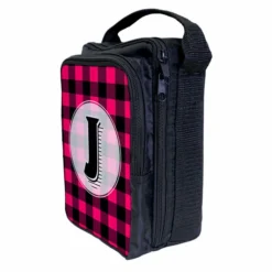 Bartender Tote Bag - ADD YOUR NAME Plaid Patterns 15 Bartender Tote Bag - ADD YOUR NAME Plaid Patterns -Endurance Sales add your name bar tote side plaid monogram pink