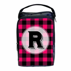 Bartender Tote Bag - ADD YOUR NAME Plaid Patterns 16 Bartender Tote Bag - ADD YOUR NAME Plaid Patterns -Endurance Sales add your name bar tote web front plaid pink monogram