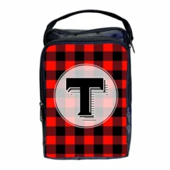 Bartender Tote Bag - ADD YOUR NAME Plaid Patterns 17 Bartender Tote Bag - ADD YOUR NAME Plaid Patterns -Endurance Sales add your name bar tote web front plaid red monogram
