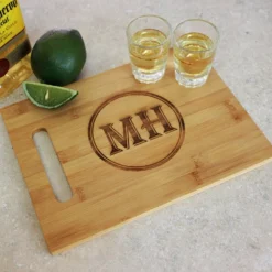 Personalized Bamboo Cutting Board And Shot Glass Set 10 Personalized Bamboo Cutting Board And Shot Glass Set -Endurance Sales add your name cutting board bamboo main