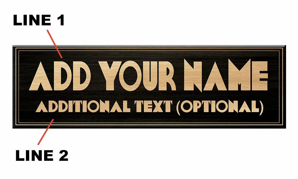 "ADD YOUR NAME" A-Frame Sidewalk Chalkboard Sign – Double Sided - Wood Finish Options - Design 3 4 "ADD YOUR NAME" A-Frame Sidewalk Chalkboard Sign – Double Sided - Wood Finish Options - Design 3 - Image 2