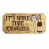 Custom Wood Plaque Sign - Time For Wine -Endurance Sales add your name wine celler time 8