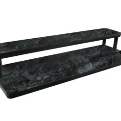 LED Counter Caddies™ - Slate Straight Shelf - Liquor/Wine Bottle Display - 24" Length W/ T-Molding