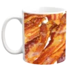 Custom Coffee Mug - Bacon Background - 11 Ounce -Endurance Sales bacon background coffee mug designer left 1