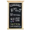 Wall Chalkboard With Crown Molding -Endurance Sales bar wall mounted chalk board in frame 1 1