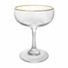 BarConic® 7 Oz Gold Rimmed Coupe Cocktail Glass -Endurance Sales barconic 7oz gold rimmed coupe cocktail glass bpc 800 1