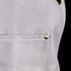 BarConic® Grey Canvas Apron With Adjustable Straps -Endurance Sales barconic grey canvas apron scene2 fixed final