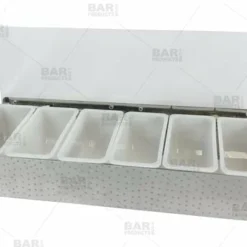 BarConic® Hammered Stainless Steel Condiment Holder - 6 Pint -Endurance Sales barconic hammered stainless steel condiment holder 6 pint bpc 2