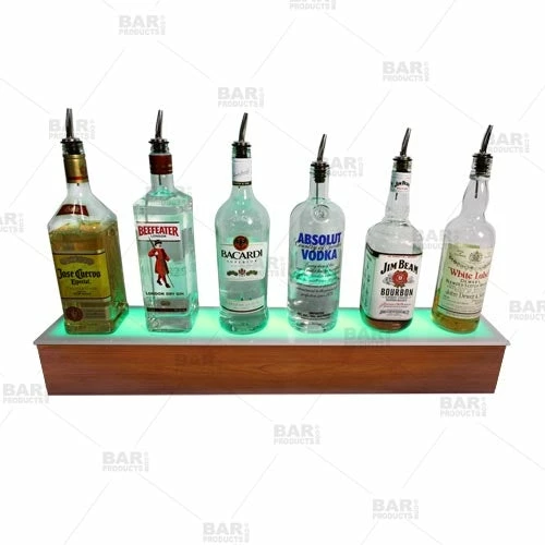 BarConic® LED Liquor Bottle Display Shelf - 1 Step - Wild Cherry - Several Lengths 9 BarConic® LED Liquor Bottle Display Shelf - 1 Step - Wild Cherry - Several Lengths - Image 7