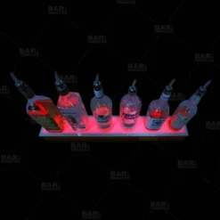 BarConic® LED Liquor Bottle Display Shelf - 1 Step - Wild Cherry - Several Lengths 14 BarConic® LED Liquor Bottle Display Shelf - 1 Step - Wild Cherry - Several Lengths -Endurance Sales barconic led liquor bottle display shelf 1 step wild cherry bpc 2