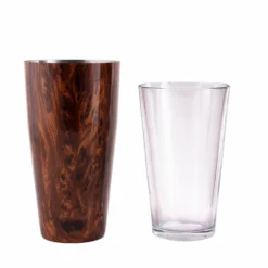 BarConic® Wood Grain Boston Shaker Set -Endurance Sales barconic wood shaker 2 2