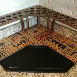 Counter Caddies™ - "BARISTA" Themed Artwork - Corner Shelf - W/ K-CUP Holes 12 Counter Caddies™ - "BARISTA" Themed Artwork - Corner Shelf - W/ K-CUP Holes -Endurance Sales barista kcup web 4