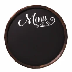 Bar & Menu Chalkboard Barrel Top Tavern Signs (Several Styles Available) -Endurance Sales barr chalk menu chalkboard barrel bar sign