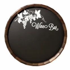Bar & Menu Chalkboard Barrel Top Tavern Signs (Several Styles Available) -Endurance Sales barr chalk winebar chalkboard barrel sign wine bar