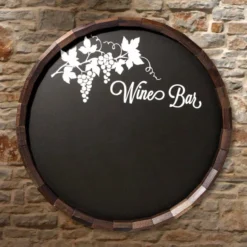 Bar & Menu Chalkboard Barrel Top Tavern Signs (Several Styles Available) -Endurance Sales barr chalk winebar chalkboard barrel sign wine bar wall