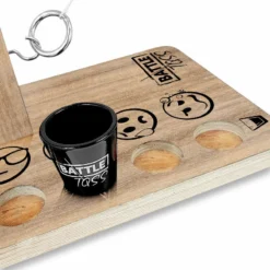 Battle Toss - 2 Player Ring Toss Game - Emoji Track (Light Or Dark) -Endurance Sales battle toss ring hook game emoji shot glass
