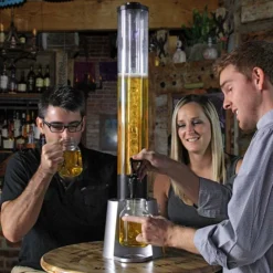 BEER TOWER WITH ICE TUBE AND CUP HOLDER - 3 LITER AND/OR REPLACEMENT PARTS 6 BEER TOWER WITH ICE TUBE AND CUP HOLDER - 3 LITER AND/OR REPLACEMENT PARTS -Endurance Sales beer tower ice tube cup holder