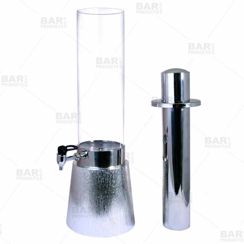 Beer Tower With Stainless Steel Insert And Base - 3 Liter 4 Beer Tower With Stainless Steel Insert And Base - 3 Liter - Image 2