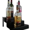 Liquor Bottle Shelves - Black Acrylic - Options Available -Endurance Sales black 3 tier bd