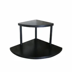 Counter Caddies™ - 9" Tall Stained Corner Shelf - Available In Black And Natural -Endurance Sales black TALL BLANK