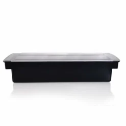 Black Condiment Holder (Fruit Trays) With Ice Compartment -Endurance Sales black compartment condiment holder tray room with closed