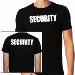 Security T-Shirt, Full Front & Back -Endurance Sales black security t shirt 800