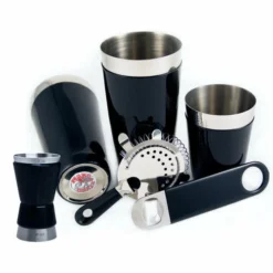Vinylworks™ Bar Set - Black - 4 Or 5 Piece 8 Vinylworks™ Bar Set - Black - 4 Or 5 Piece -Endurance Sales black vinyl set package 2