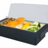 Condiment Holder / Fruit Tray - 4 Pint Compartment - Black -Endurance Sales black4pinttray