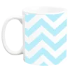 Custom Coffee Mug - Blue Chevron - 11 Ounce 1 Custom Coffee Mug - Blue Chevron - 11 Ounce -Endurance Sales blue chevron pattern background coffee mug designer left 1 2