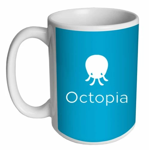 Custom Coffee Mug - Blue - 15 Ounce 4 Custom Coffee Mug - Blue - 15 Ounce - Image 2