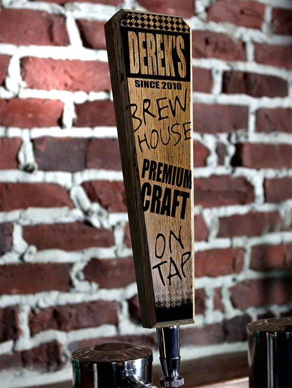 Oak Wood Beer Tap Handles - Flared Shape - Brew House 9 Oak Wood Beer Tap Handles - Flared Shape - Brew House - Image 7