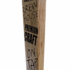 Oak Wood Beer Tap Handles - Flared Shape - Brew House 13 Oak Wood Beer Tap Handles - Flared Shape - Brew House -Endurance Sales brew house wood tap handle 10in bw web angle