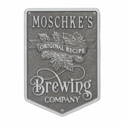 CUSTOMIZABLE Cast Aluminum Plaque - Brewing Company "Original Recipe" Design -Endurance Sales brewing company recipe bpc 3