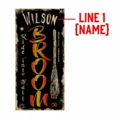 Customizable Large Vintage Wooden Bar Sign - Broom Co - 11 3/4" X 23 3/4" -Endurance Sales broom co web template 3