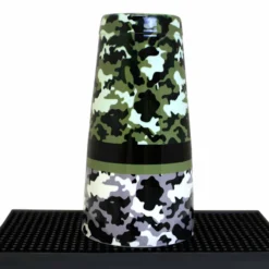 Cocktail Shaker Tin - Printed Designer Series - 28oz Weighted - Camouflage -Endurance Sales camo 28ounce shaker tin 2 bp