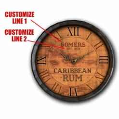 Custom Wood Barrel Top Clock – Caribbean Rum -Endurance Sales caribbean rum barrel top clock CUS 8a89e220 01b8 4c79 8007 2e7c75be1bfa