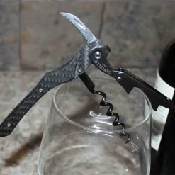 Wine Key - Castello™ - Carbon Fiber Handle -Endurance Sales castello carbon fiber handle corkscrew 2