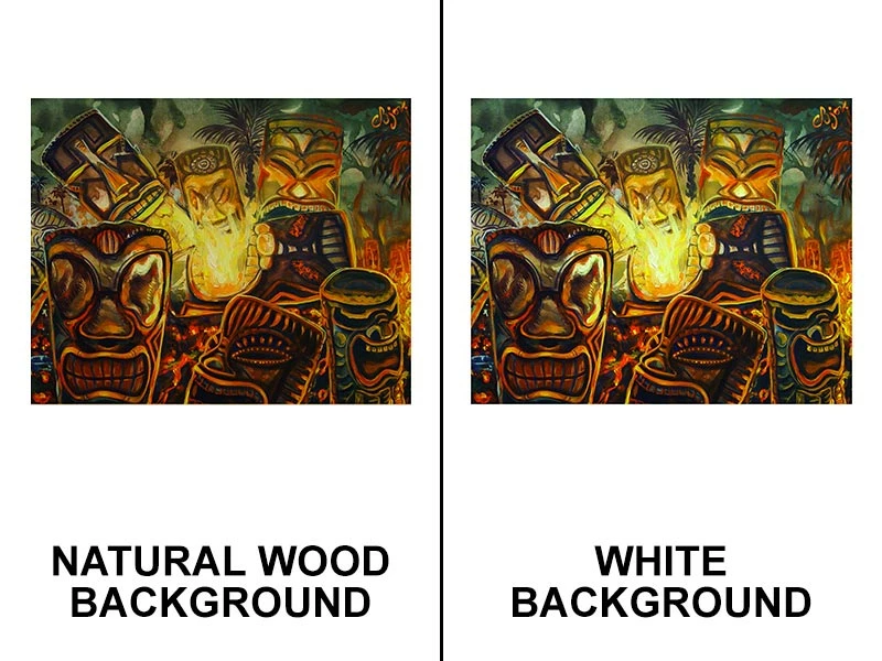 Tiki Sacrifice 24" X 30" Wooden Table Top - Two Types Available 6 Tiki Sacrifice 24" X 30" Wooden Table Top - Two Types Available - Image 4