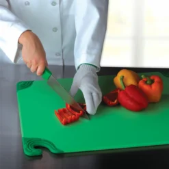 San Jamar Saf-T-Grip X-Pediter Cutting Board, 9 X 12 X 3/8 In, NSF, Green -Endurance Sales cb sj gr san jamar cutting board chef