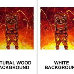 Tiki Hot Lava Square Wooden Table Top - Two Sizes Available -Endurance Sales cb square tiki lava