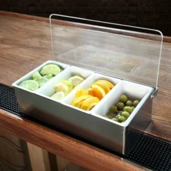 Condiment Holder / Fruit Tray - Stainless Steel - Size Options -Endurance Sales ch 4p